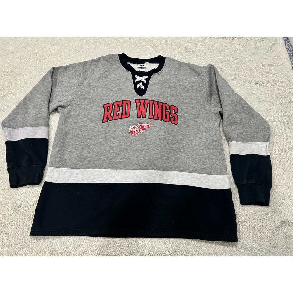 NHL Official‎ Licensed Detroit Red Wings Lacer Sweatshirt Sx XL
